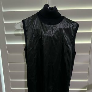 NWT vintage Prada turtle neck tank size 44 black